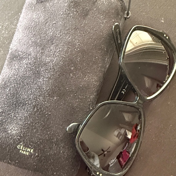 Celine Oversized Black Sunglasses main image 6